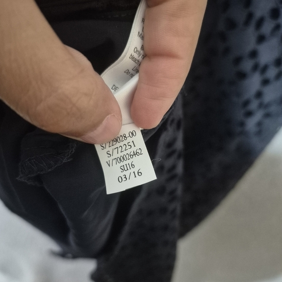 ATHLETA Marbella Navy Blue Eyelet Padded Crossback Tie Dress Small - Picture 6 of 8